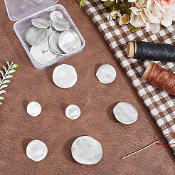16Pcs 4 Styles 1-Hole Alloy Shank Buttons&nbsp;BUTT-HY0001-16MG