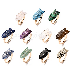 Gemstone Rings&nbsp;RJEW-P161-01G-M