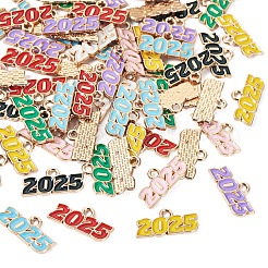 64Pcs 8 Colors Alloy Enamel Pendants&nbsp;ENAM-PJ0001-14