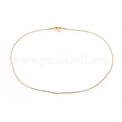 304 Stainless Steel Twist Snake Chain Necklaces&nbsp;NJEW-I238-08G