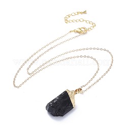 Natural Tourmaline Pendant Necklaces&nbsp;NJEW-JN02425