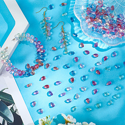 210Pcs 6 Colors Transparent Glass Beads&nbsp;GGLA-LT0001-02B
