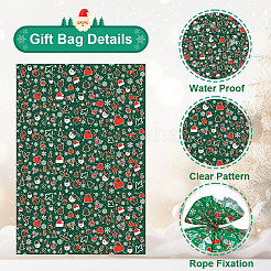 Christmas 3Pcs Rectangle Plastic Gift Storage Bags&nbsp;ABAG-WH20010-08A