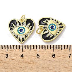 Rack Plating Brass Micro Pave Cubic Zirconia Pendants&nbsp;KK-Z039-26G