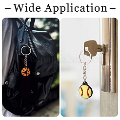 5Pcs 5 Styles PVC Plastic Keychains&nbsp;KEYC-TA0001-49