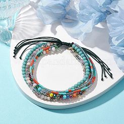 Glass Beaded Multi-strand Bracelets&nbsp;BJEW-JB10391