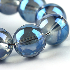 Electroplate Glass Beads Strands&nbsp;X-EGLA-Q062-8mm-A14