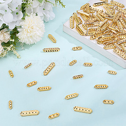 120Pcs 4 Styles Alloy Crystal Rhinestone Spacer Bars&nbsp;FIND-ME0004-07G