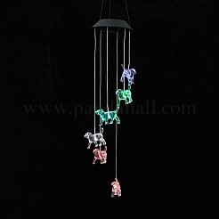 LED Solar Powered Dog Wind Chime&nbsp;HJEW-I009-04