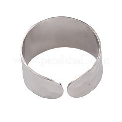 Non-Tarnish 304 Stainless Steel Open Cuff Rings for Women&nbsp;RJEW-G285-69P