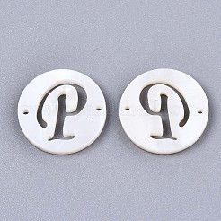 Natural Freshwater Shell Links Connectors&nbsp;SHEL-S276-120P
