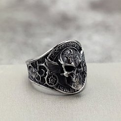 Retro 304 Stainless Steel Finger Rings for Men&nbsp;WG16CDF-01