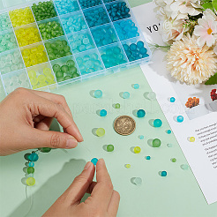 1332Pcs 24 Styles Transparent Glass Beads Sets&nbsp;FGLA-PH0001-13