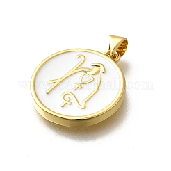 Brass Enamel Pendants&nbsp;KK-P295-02G-02