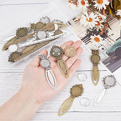 Blank Dome Alloy Bookmark Making Kit&nbsp;TIBE-HY0001-07