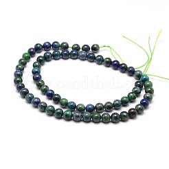 Natural Chrysocolla and Lapis Lazuli Beads Strands&nbsp;X-G-M279-08-4mm