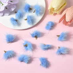 Faux Mink Fur Tassel Pendant Decorations&nbsp;FIND-YW0002-24F