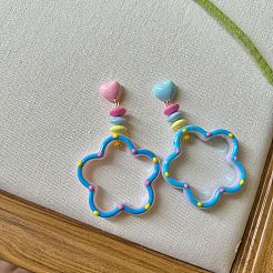 Acrylic Stud Earrings&nbsp;WGEBA73-01