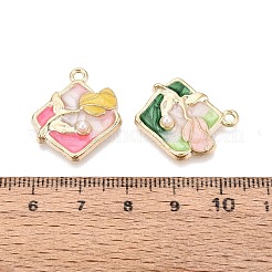 Alloy Enamel Pendants&nbsp;ENAM-SZC0004-03KCG