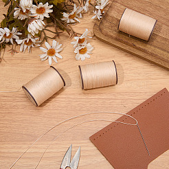 3 Rolls Flat Waxed Polyester Thread String&nbsp;YC-CL0001-02A