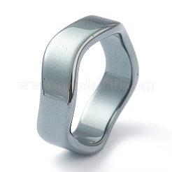 Non-magnetic Synthetic Hematite Finger Rings&nbsp;RJEW-H544-03B