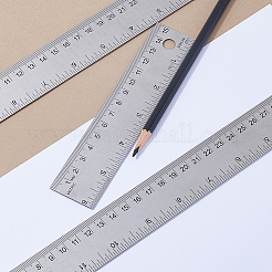 3Pcs 3 Styles Stainless Steel & Cork Rulers&nbsp;AJEW-DC0001-94
