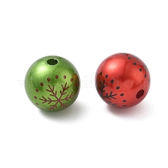 Christmas Printed Acrylic Beads&nbsp;MACR-F086-02