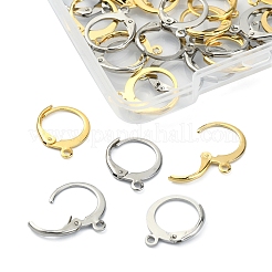 40Pcs 2 Colors 304 Stainless Steel Leverback Earring Findings&nbsp;STAS-FS0001-24