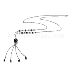 304 Stainless Steel Pendant Necklaces&nbsp;NJEW-H210-G-P
