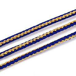 11M Polycotton Metallic Braided Cord&nbsp;OCOR-N008-01B