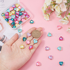 60Pcs 6 Colors Sew on Rhinestone&nbsp;GLAA-DC0001-05