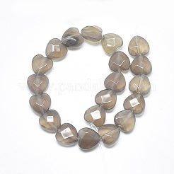 Natural Grey Agate Beads Strands&nbsp;G-S357-E01-08