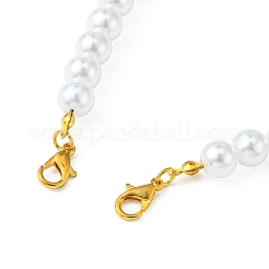 ABS Plastic Imitation Pearl Round Beaded Purse Straps&nbsp;AJEW-FZ00008