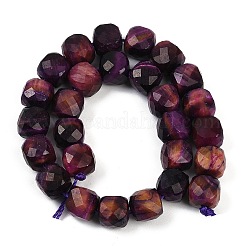 Natural Tiger Eye Dyed Beads Strands&nbsp;G-H028-A01-07A