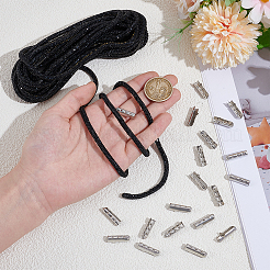 20Pcs Column Alloy Shoelace Buckle Connectors&nbsp;FIND-CY0001-95A