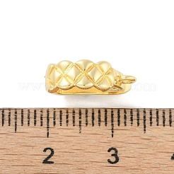 Rack Plating Brass Fold Over Clasps&nbsp;KK-A224-26A-G
