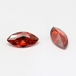 Cubic Zirconia Pointed Back Cabochons&nbsp;X-ZIRC-M003-10x5mm-002