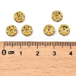 Brass Rhinestone Spacer Beads&nbsp;RB-A014-L7mm-01G