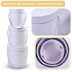 3Pcs 3 Sizes Column Cardboard Paper Bouquet Packing Boxes&nbsp;CON-BC0007-77B