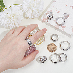 24Pcs 8 Styles Stainless Steel Finger Rings for Women&nbsp;RJEW-NB0001-06P