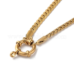 316 Surgical Stainless Steel Ring Pendant Necklaces&nbsp;LS-NJEW-D059-01C-G