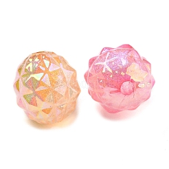 UV Plating Luminous Acrylic Beads&nbsp;MACR-D024-22