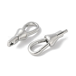 Brass Keychain Clasps&nbsp;KK-F893-18P