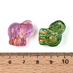 Baking Paint Transparent Glass Beads&nbsp;DGLA-N018-10