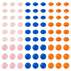 90Pcs 9 Styles Round & Rondelle Silicone Focal Beads&nbsp;SIL-TA0003-57A