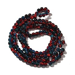 Crackle Glass Beads Strands&nbsp;X-CCG-C002-6mm-10