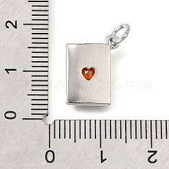 Brass Micro Pave Cubic Zirconia Pendants&nbsp;KK-V007-005P-03