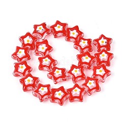 Glass Enamel Beads Strands&nbsp;GLAA-T028-06