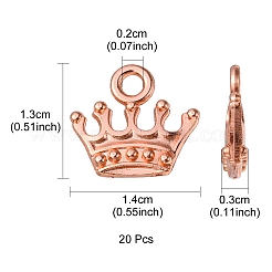 Zinc Alloy Charms&nbsp;PALLOY-YW0001-13RG-RS