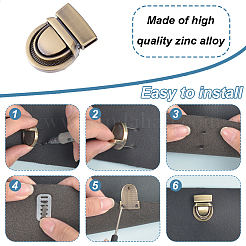 Zinc Alloy Bag Tuck Lock Clasps&nbsp;FIND-DR0001-49